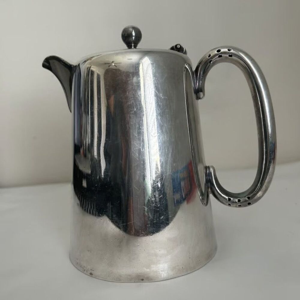 Elgin Watch Depot Leeds Vintage A1 Silverplate Coffee Pot Water Pitcher Silver